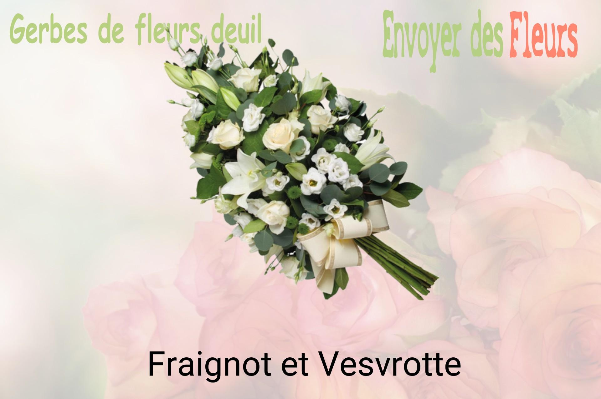 Gerbe de fleurs de deuil livrée à Fraignot-et-Vesvrotte